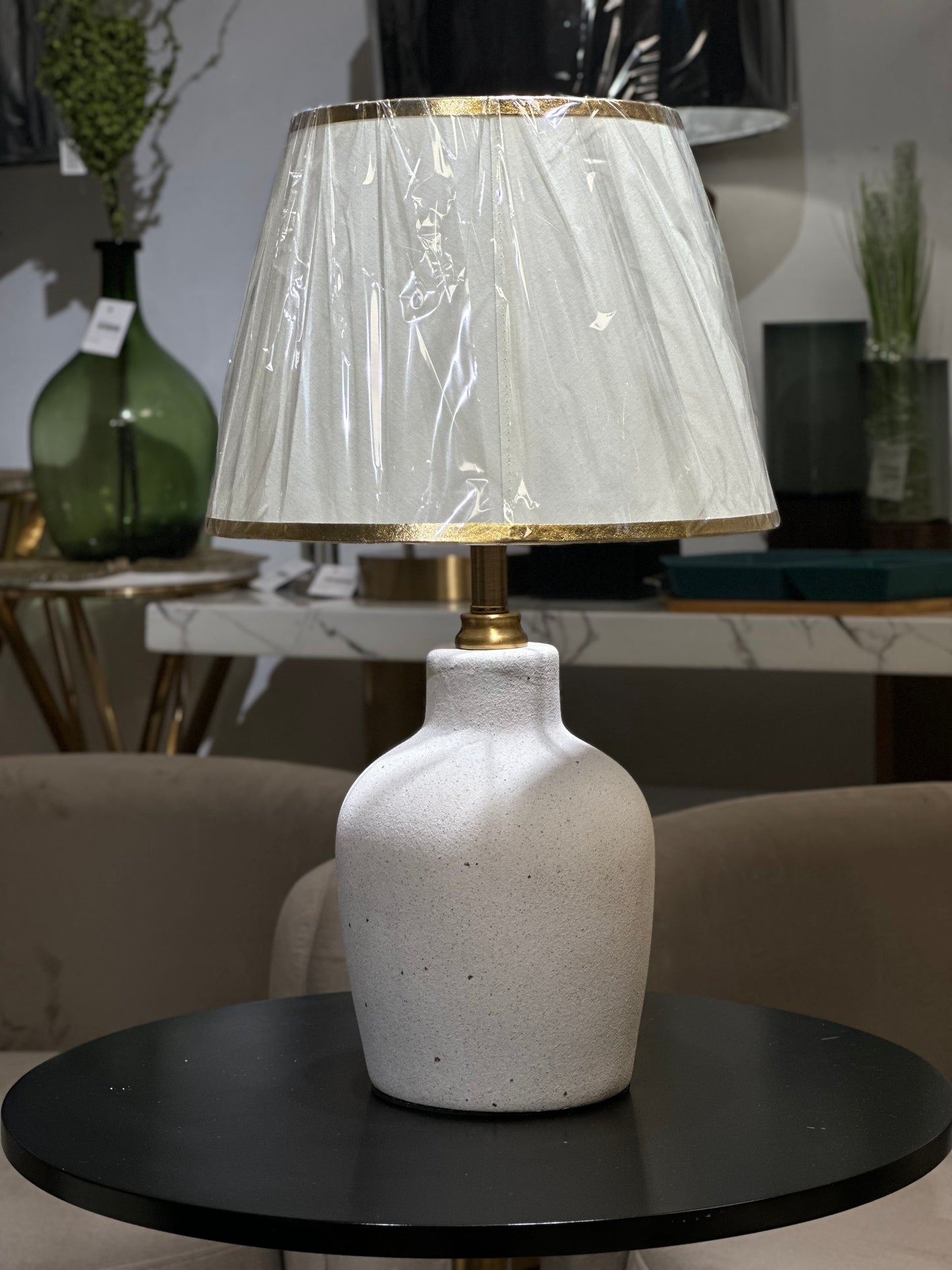 White Ceramic Lamp small