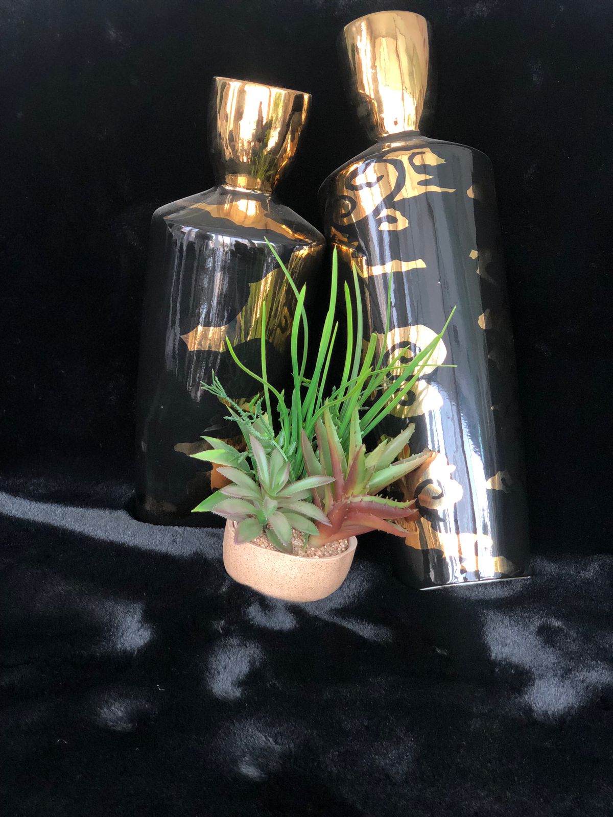 Black and Gold Vase