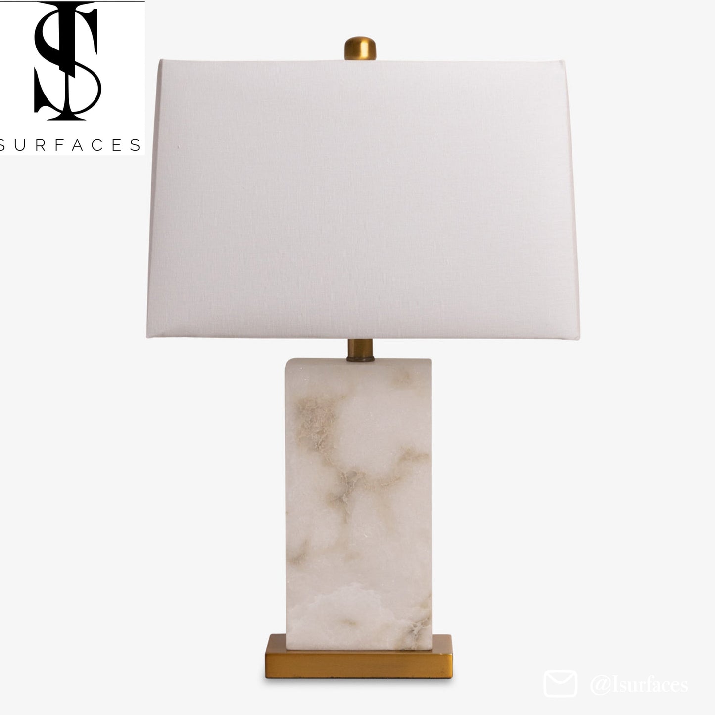 Ostin Table Lamp - Alabasterš” - iSurfaces