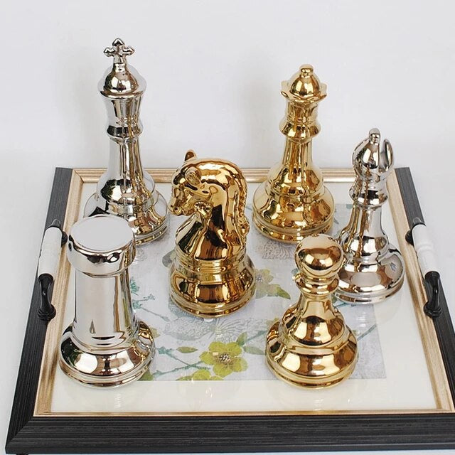 Gold Chess Pieces - iSurfaces