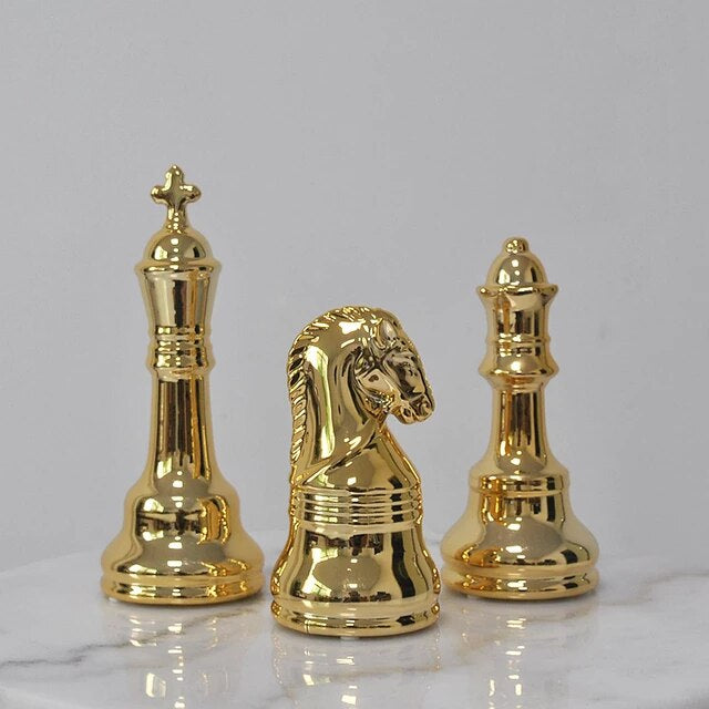 Gold Chess Pieces - iSurfaces