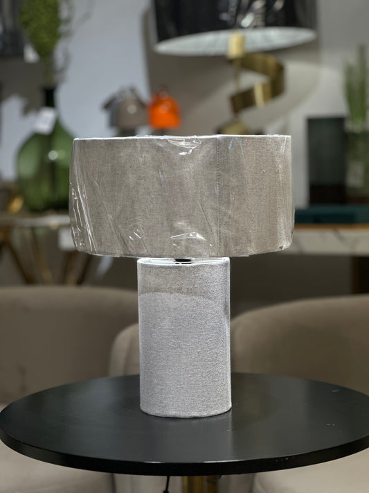 Ceramic Cylinder Table Lamp pair