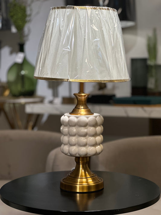 Bubble Lamp With Brass pair