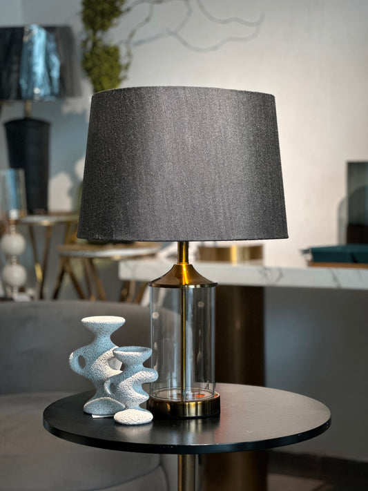 Glass Base Lamp pair