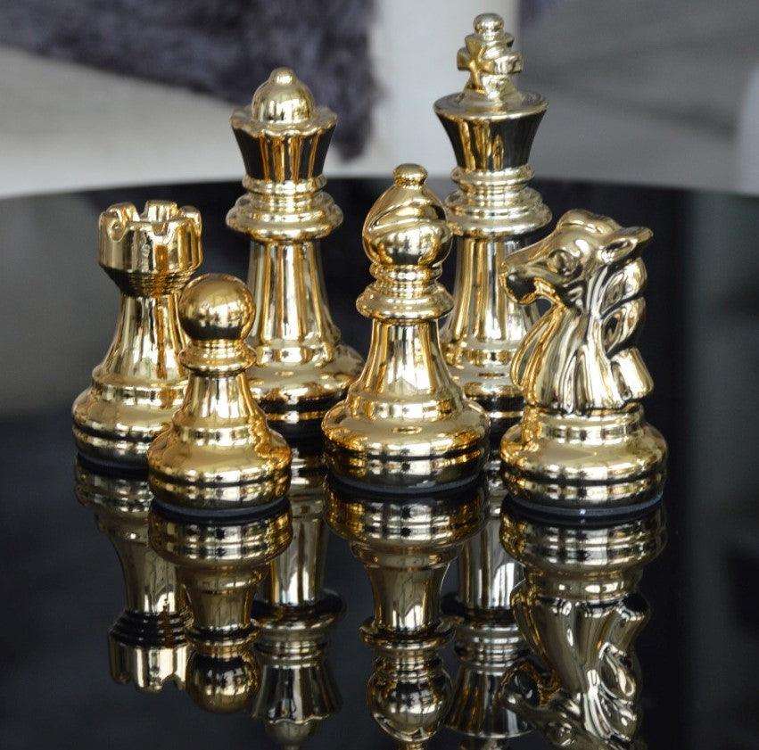 Gold Chess Pieces - iSurfaces