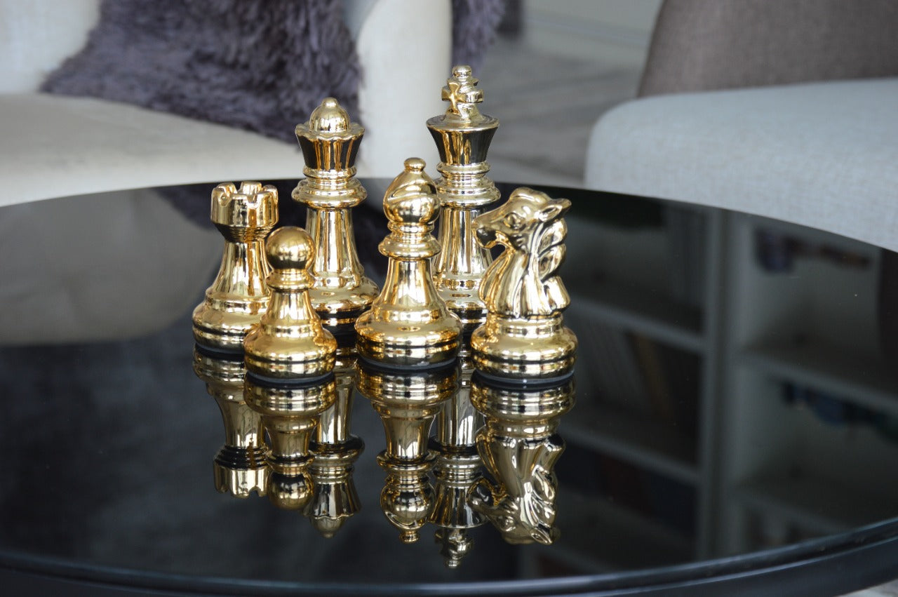 Gold Chess Pieces - iSurfaces