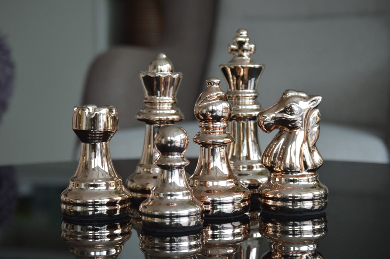 Gold Chess Pieces - iSurfaces