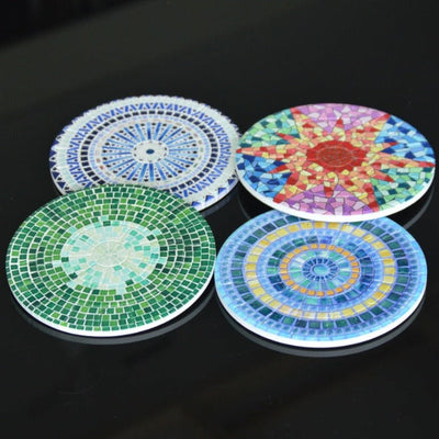 Mosaic Tea Cup Coasters - iSurfaces