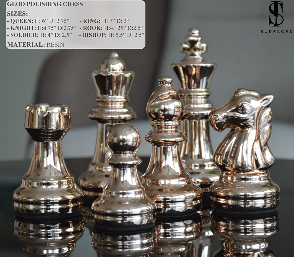 Gold Chess Pieces - iSurfaces