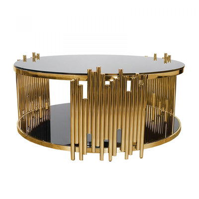 Marble Brass Coffee Table - Circular - iSurfaces